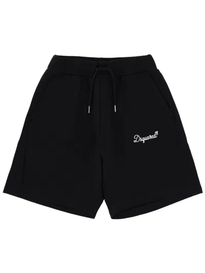 Dsquared2 Dsquared Shorts With Logo Embroidery In Black