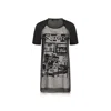 Dsquared2 Graphic-print Zip-detail Mini Dress In Black
