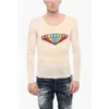 Dsquared2 Man T-shirt Cream Size L Virgin Wool