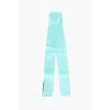 Dsquared2 Solid Color Silk Slim Foulard In Blue