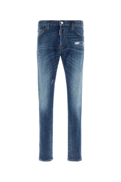 Dsquared2 Dsquared Stretch Denim 5-pocket Jeans For Men In Blue