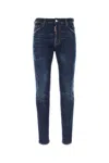 Dsquared2 Blue Jeans With Belt Loops And Logo Patch On The Rear