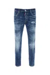 Dsquared2 Dsquared Stretch Denim Skater Jeans In Blue
