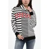 Dsquared2 Striped Hoodie With Frontal Print