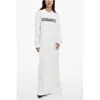 Dsquared2 Sweat Maxi Dress With Contrast Logo In White
