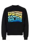 Dsquared2 Logo-print Cotton Sweatshirt In Black