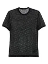Dsquared2 Logo-print Mesh T-shirt In Black