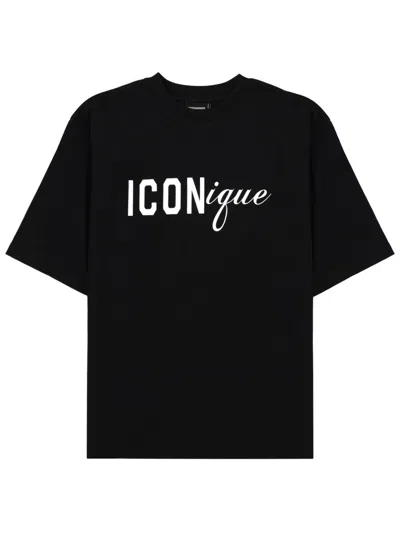 Dsquared2 Dsquared T Shirt "iconique" In Black