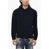 Dsquared2 Terry Cotton Hoodie With Monogram In Black