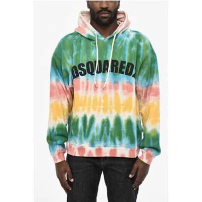 Dsquared2 Dsquared² Tie Dye Effect Cotton Men's Hoodie