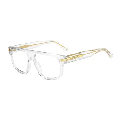 Dsquared2 Dsquared² Transparent  Glasses Men's (frames) In Gray