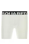 Dsquared2 Dsquared Stretch Cotton Boxer Briefs In White
