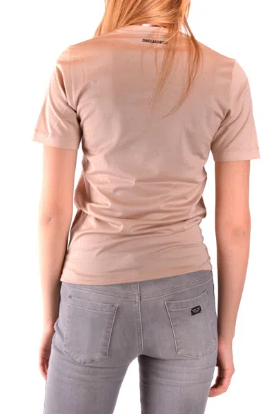 Dsquared2 Dsquared Tshirt Short Sleeves Beige In Nude