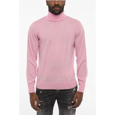 Dsquared2 Turleneck Sweater With Ton On Ton Monogram