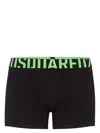 Dsquared2 Dsquared Two-tone Black/green Boxer In Black
