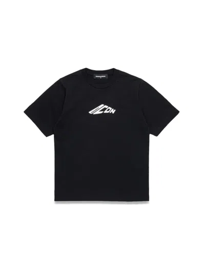 Dsquared2 Dsquared Unisex Kids Mini T-shirt In Black