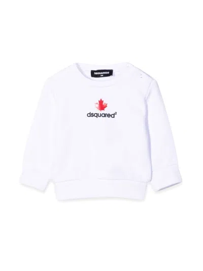 Dsquared2 Dsquared Unisex Mini Cotton Sweatshirt In White
