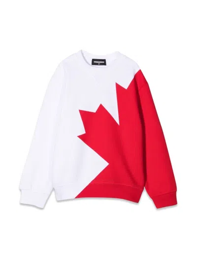 Dsquared2 Dsquared Unisex Mini Relax Sweatshirt In White