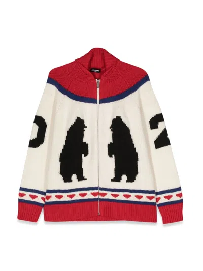 Dsquared2 Dsquared Unisex Mini Zip-up Shirt In Multi