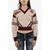 Dsquared2 V-neck Sweater With Contrasting Trims