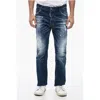 Dsquared2 Vintage Effect Flare Bootcut Jeans 22cm In Blue