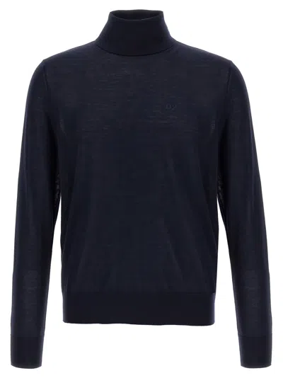 Dsquared2 Dsquared² Virgin Wool Men's Cardigan In Blue
