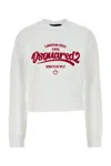 Dsquared2 Dsquared White Cotton Sweatshirt In White