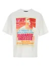 Dsquared2 Dsquared White Cotton T-shirt In Multi