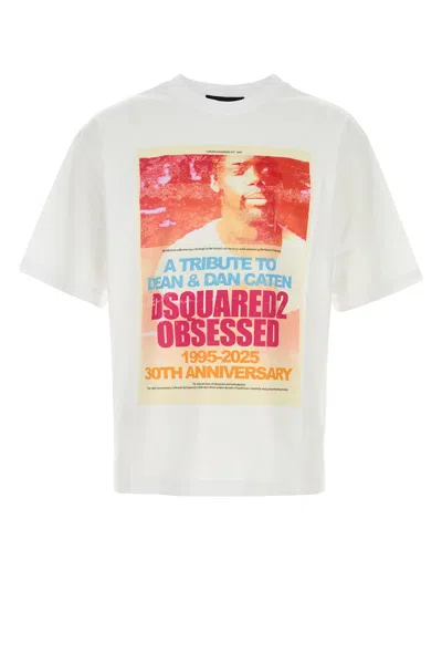 DSQUARED2 DSQUARED WHITE COTTON T-SHIRT