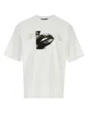 Dsquared2 Graphic Print Crew Neck Short Sleeve T-shirt In Gray