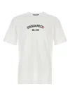 Dsquared2 Short Sleeve Crew Neck Cotton T-shirt In White