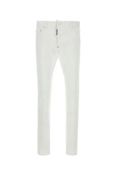 Dsquared2 Dsquared White Stretch Denim Cool Guy Jeans