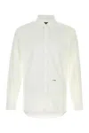Dsquared2 Dsquared White Stretch Poplin Dan Shirt In Neutral