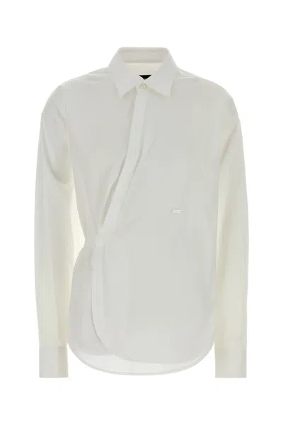 Dsquared2 Dsquared White Stretch Poplin Shirt