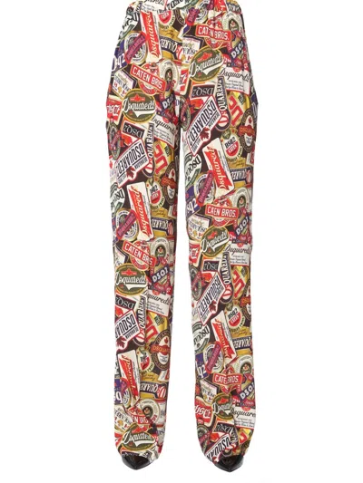 Dsquared2 Dsquared Wide Pants In Multi