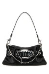 DSQUARED2 DSQUARED WOMAN BLACK LEATHER GOTHIC SHOULDER BAG