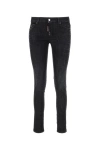 Dsquared2 Dsquared Woman Black Stretch Denim Jennifer Jeans In Black