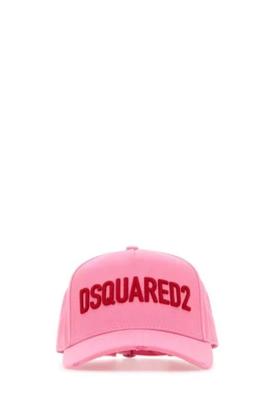 Dsquared2 Dsquared Woman Pink Cotton Baseball Cap