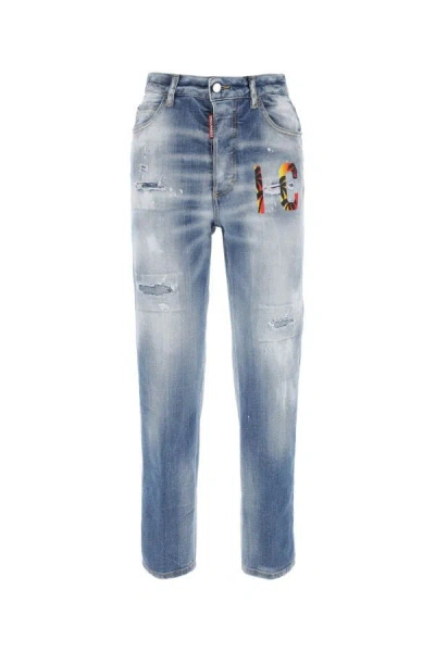 DSQUARED2 DSQUARED WOMAN STRETCH DENIM SUNSET BOSTON JEANS