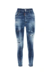 Dsquared2 Twiggy Distressed Skinny Jeans In Blue
