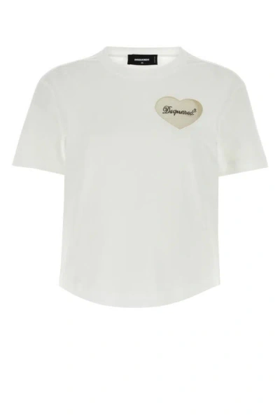 Dsquared2 Dsquared Woman White Jersey T-shirt