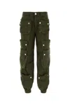 Dsquared2 Wide Leg Cargo Pants In Green