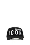 Dsquared2 Dsquared Women Black Cotton Be Icon Baseball Cap In Black