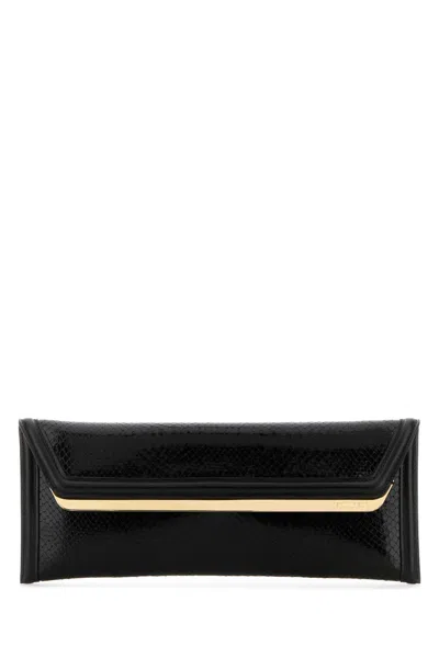 Dsquared2 Dsquared Women Black Leather Evening Clutch