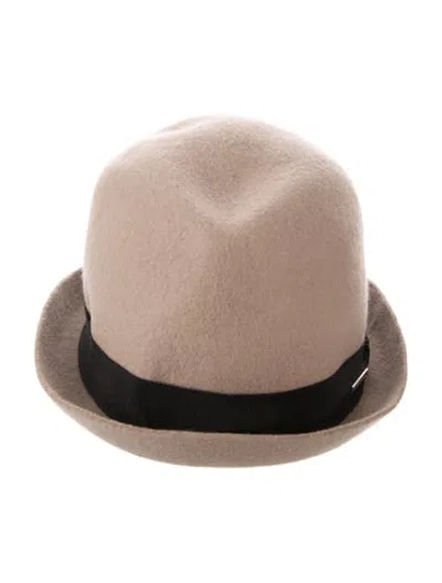 Pre-owned Dsquared2 Dsquared Women's Brown Wool Panama Hat