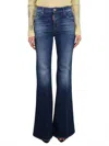 Dsquared2 Dsquared Women Super Flare Jeans In Blue