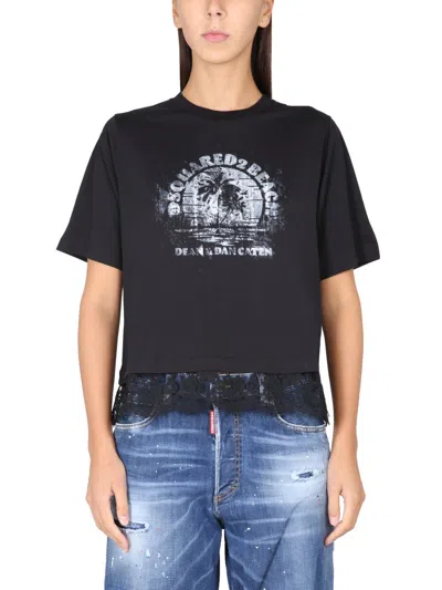 DSQUARED2 DSQUARED WOMEN T-SHIRT WITH LOGO