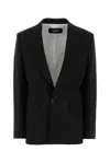 Dsquared2 Dsquared Oversize Stretch Wool-blend Blazer For Women In Black