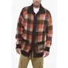 Dsquared2 Wool Oversized Cardigan With Check Pattern