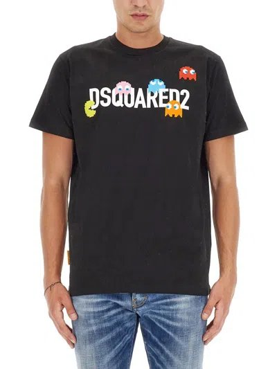 Dsquared2 Dsquared X Pac-man T-shirt In Black